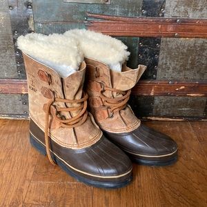 Sorel Alpine “Vintage Caribou” boots women’s approx size 7- 71/2